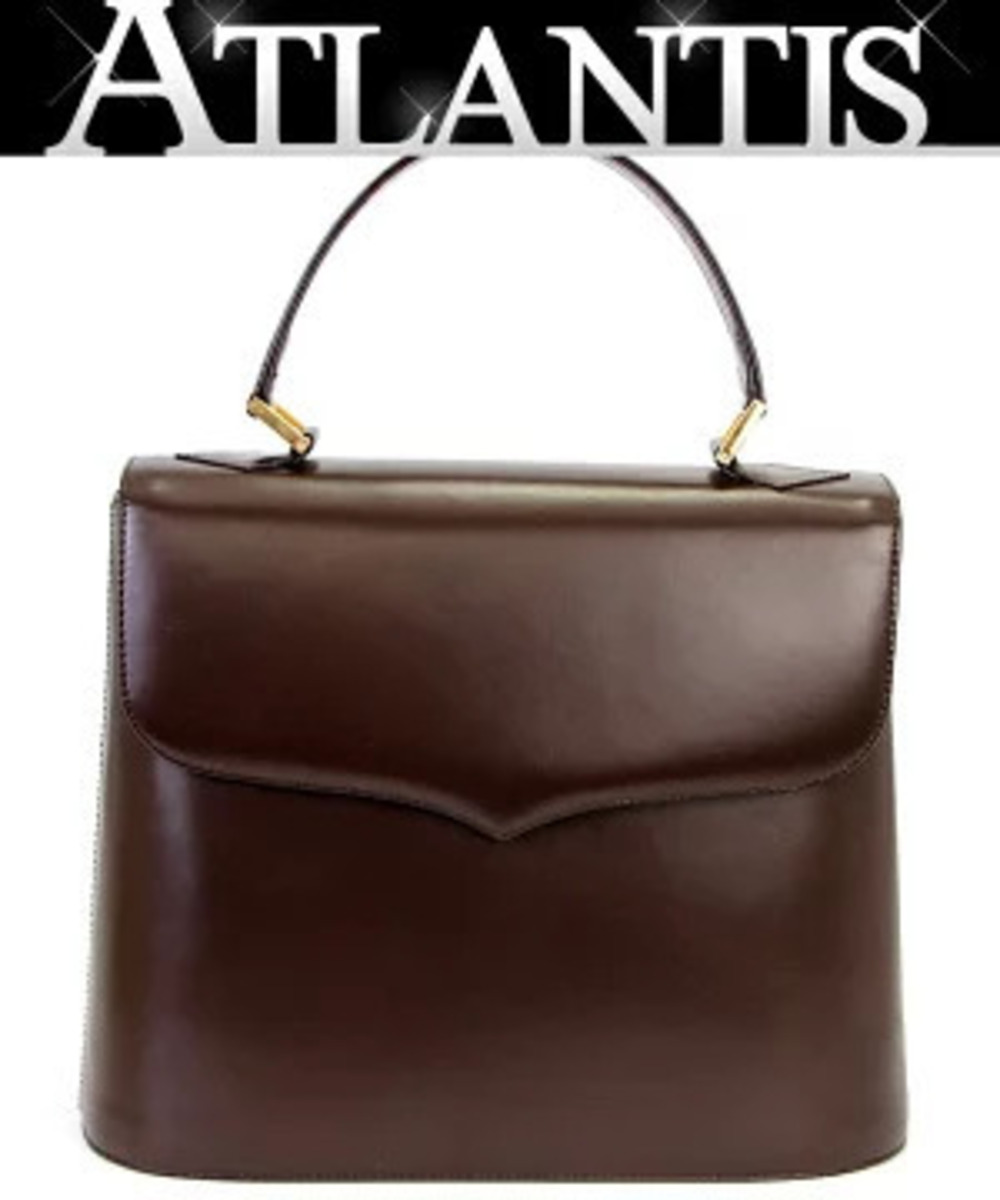 Saint Laurent top handle handbag leather brown